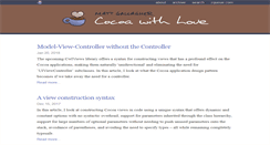 Desktop Screenshot of cocoawithlove.com