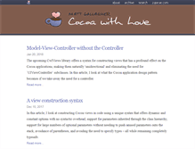 Tablet Screenshot of cocoawithlove.com
